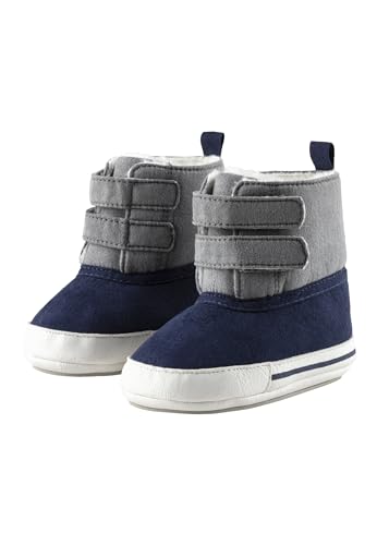 Sterntaler Babystiefel aus gewebtem Velour mit Kunstleder, Jungen - mit aufgenähter und rutschfester Sohle - Klettverschluss - gefüttert mit Teddyflausch, marine, 22 Sterntaler Babystiefel aus gewebtem Velour mit Kunstleder, Jungen - mit aufgenähter und rutschfester Sohle - Klettverschluss - gefüttert mit Teddyflausch, marine, 22 von Sterntaler