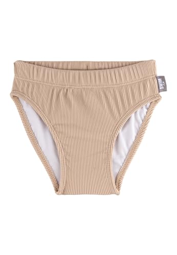 Sterntaler Badehose Rippe – UV-Schutz 50+ Baby Schwimmhose Unisex – Badehose in Rippenoptik mit Windeleinsatz bis Größe 86/92, Bademode für Schwimmbad und Strand – beige, Größe 92 von Sterntaler