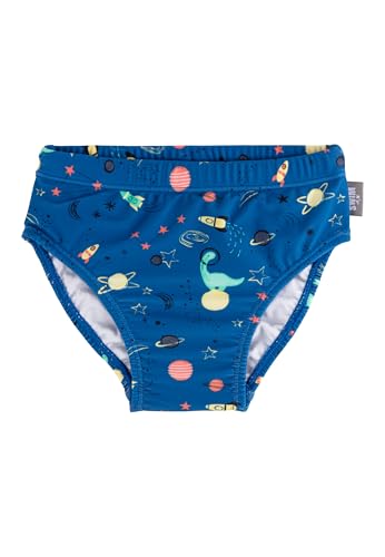 Sterntaler Badehose Weltraum – UV-Schutz 50+ Schwimmhose Jungen – Baby Badehose mit Space-Motiv & Windeleinsatz bis Größe 86/92, Bademode für Schwimmbad und Strand – königsblau, Größe 104 von Sterntaler