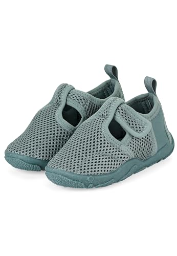 Sterntaler Badeschuhe Uni - Kinder Aquaschuhe schnelltrocknend - Unisex Schwimmschuhe aus luftigem Mesh mit Klettverschluss, bequeme Strand Slipper, mattgrün, 26 Sterntaler Badeschuhe Uni - Kinder Aquaschuhe schnelltrocknend - Unisex Schwimmschuhe aus luftigem Mesh mit Klettverschluss, bequeme Strand Slipper, mattgrün, 26 von Sterntaler