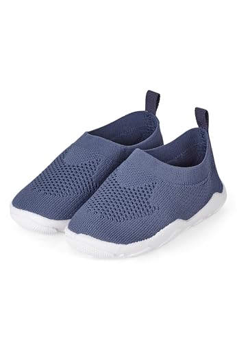 Sterntaler Badeschuhe einfarbig - Kinder Aquaschuhe schnelltrocknend - Unisex Schwimmschuhe, bequeme Strand Slipper, blau, Größe 30 von Sterntaler