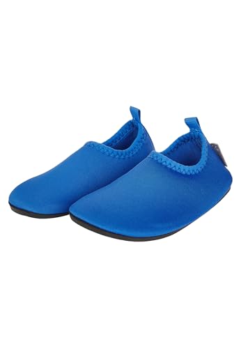 Sterntaler Badeschuhe Uni – Baby Aquaschuhe – Unisex Strand Slipper mit Flexibler Sohle – schnelltrocknend & leicht - Ideal für Strand & Schwimmbad - Kinder Bademode – Farbe königsblau, Größe 20 von Sterntaler