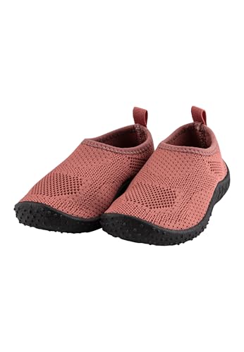 Sterntaler Badeschuhe einfarbig - Baby Aquaschuhe schnelltrocknend - Mädchen Schwimmschuhe mit ergonomischer Sohle - flexible & bequeme Kinder Strand Slipper - Bademode - Farbe rosenholz, Größe 24 von Sterntaler