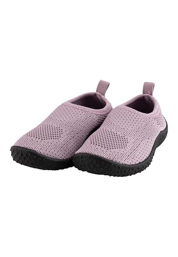 Sterntaler Badeschuhe einfarbig - Baby Aquaschuhe schnelltrocknend - Mädchen Schwimmschuhe mit ergonomischer Sohle - flexible & bequeme Kinder Strand Slipper - Bademode - Farbe blasslila, Größe 24 von Sterntaler