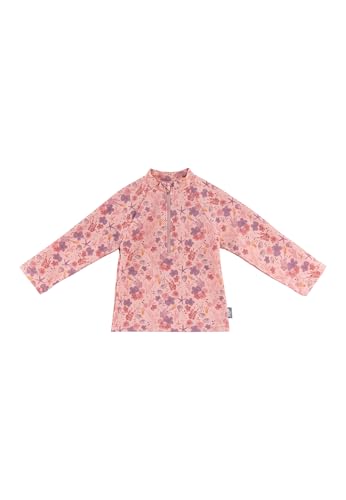 Sterntaler Badeshirt Corale – Langarm Schwimmshirt für Mädchen mit Korallen-Print – UV-Schutz 50+ Shirt mit Reißverschluss, Stehkragen & Kinnschutz - Kinder Bademode – Farbe zartrosa, Größe 104 von Sterntaler