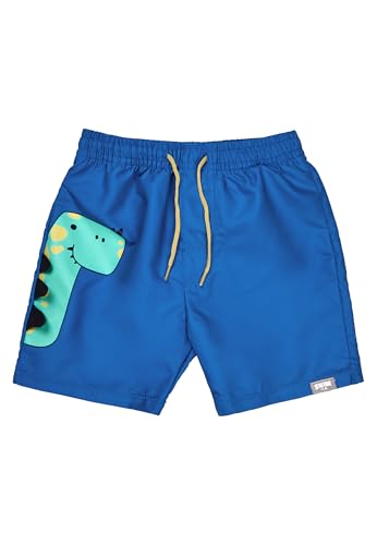 Sterntaler Badeshorts Dino – UV-Schutz 50+ Schwimmshorts Jungen – Badehose mit 3D-Dino-Print, Kordelzug & Windeleinsatz bis Größe 86/92, Bademode für Strand und Schwimmbad– königsblau, Größe 92 von Sterntaler