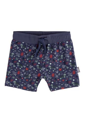 Sterntaler Badeshorts Unterwasser – UV-Schutz 50+ Schwimmshorts Jungen – Baby Badehose mit Meeresprint & Windeleinsatz bis Größe 86/92 - Bademode für Strand und Schwimmbad – blau, Größe 92 von Sterntaler