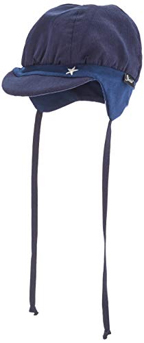 Sterntaler Ballonmütze für Jungen mit Bindebändern, Ohrenklappen und Stern-Motiv, Alter: 9-12 Monate, Größe: 47, Blau (Marine) von Sterntaler