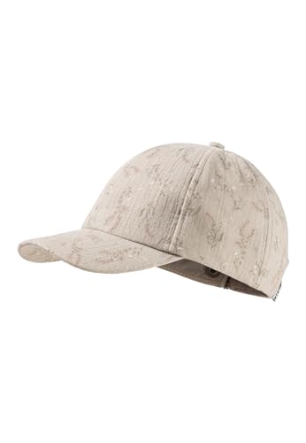 Sterntaler Baseball -Cap Blümchen für Mädchen - Schildkappe aus Baumwoll -Musselin mit floralen Muster - Basecap mit Gummizug - beige, 49 von Sterntaler