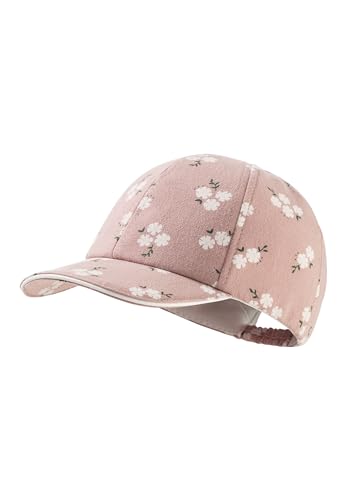 Sterntaler Baseball -Cap Blümchen für Mädchen - Schildkappe aus Baumwoll -Musselin mit floralen Muster - Basecap mit Gummizug - mattrosa, 47 von Sterntaler