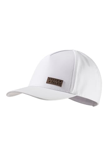 Sterntaler Baseball -Cap Popeline - Basecap Unisex aus Popeline - Schildkappe für Babys mit Klettverschluss - Basecap für Babys an heißen Sommertagen - weiß, 49 von Sterntaler