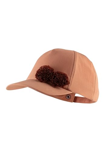 Sterntaler Basecap Blumen - Mädchen Schirmmütze mit Blütenrüsche - Sommer Baseball Cap mit Metallschließe zur Größenregulierung - Sportive Baby und Kinder Schirmkappe, lichtbraun, Größe 53 von Sterntaler