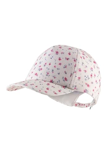 Sterntaler Basecap Blumen - Mädchen Schirmmütze mit Blumendruck - Sommer Baseball Cap elastisch mit Gummizug - Sportive Baby und Kinder Schirmkappe, zartrosa, Größe 49 von Sterntaler