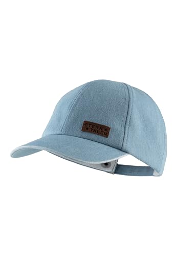 Sterntaler Basecap Jeans - Unisex Baseball Cap mit Metallschließe zur Größenregulierung - Sommer Basecap aus Jeansstoff - Sportive Baby und Kinder Schirmkappe, blau, Größe 55 von Sterntaler