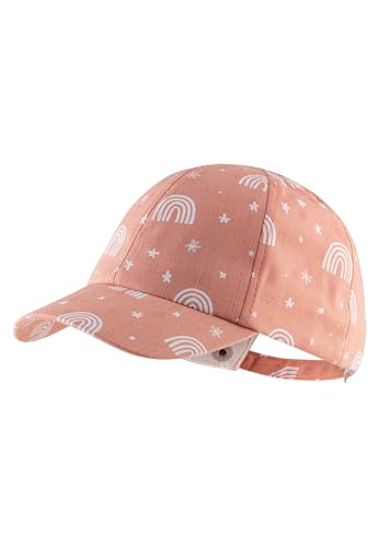 Sterntaler Basecap Regenbogen - Mädchen Schirmmütze Allover Druck - Sommer Cappy mit Metallschließe zur Größenregulierung - Sportive Baby und Kinder Schirmkappe, lichtbraun, Größe 55 von Sterntaler