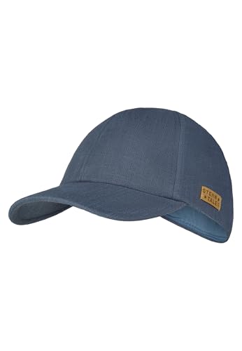 Sterntaler Basecap Uni - Unisex Schirmmütze aus Baumwoll Musselin - Sommer Baseball Cap anpassbar durch Klettverschluss - Sportive Baby und Kinder Schirmkappe, blau, Größe 55 von Sterntaler