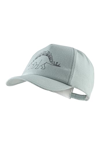 Sterntaler Basecap mit Saurier Stickerei - Jungen Baseball Cap aus Baumwolle mit Wabenstruktur - Sommer Cappy elastisch mit Gummizug - Sportive Baby und Kinder Schirmkappe, steingrün, Größe 47 von Sterntaler