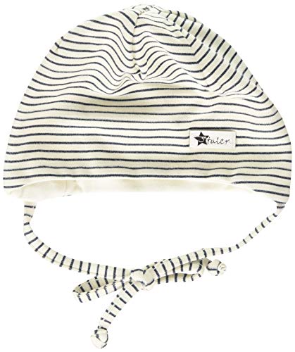 Sterntaler Beanie mit Bindebändern, Streifenmuster und Aufnäher von Sterntaler