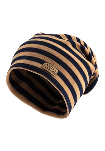 Sterntaler Beanie mit Ringel - Unisex Kinder Mütze aus weichem Microfleece - Übergangsmütze - Marine, 49 von Sterntaler