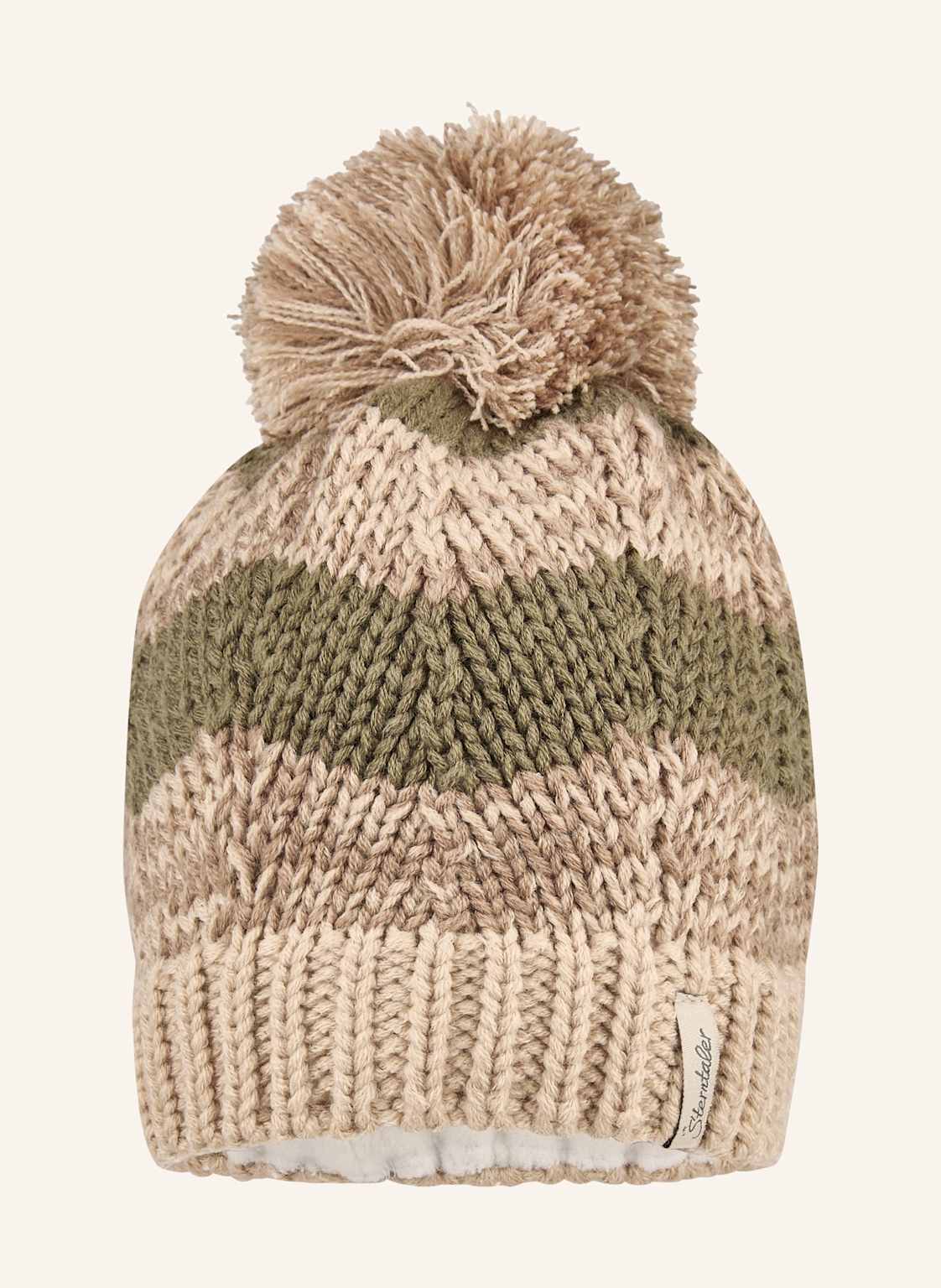 Sterntaler Bommelmütze Melange braun von Sterntaler
