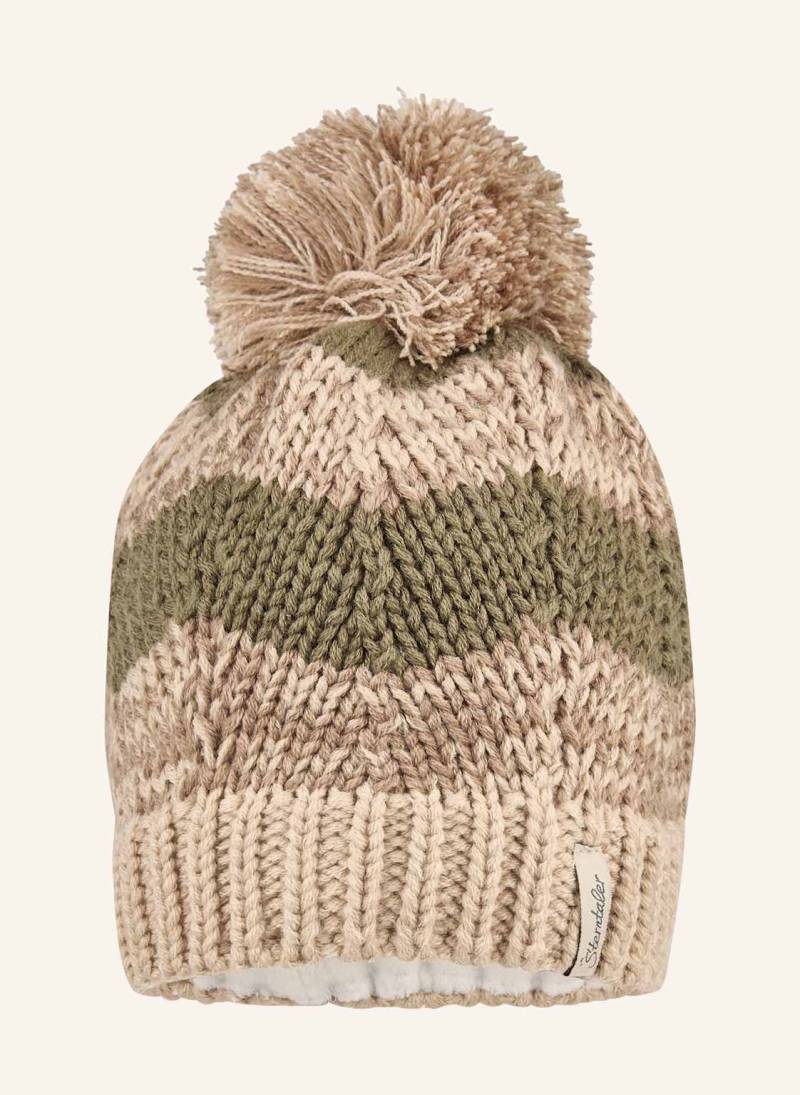 Sterntaler Bommelmütze Melange braun von Sterntaler