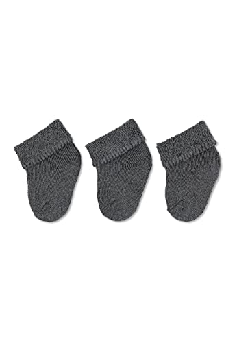 Sterntaler Baby - Jungen Erstlingssöckchen 3er-pack Socken, Anthrazit Mel., 0 Monate EU von Sterntaler