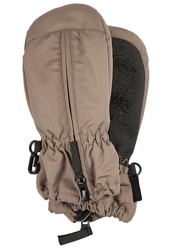 Sterntaler Fäustlinge Ripps wasserdicht – Baby Winterhandschuhe mit Reißverschluss und Thinsulate-Futter – Unisex Handschuhe mit Daumen und rutschfester Handfläche, braun, Größe 5 von Sterntaler