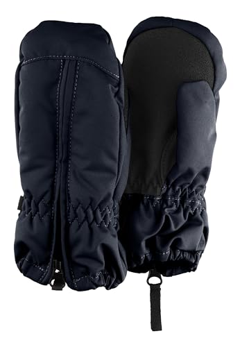 Sterntaler Fäustlinge Ripps wasserdicht – Baby Winterhandschuhe mit Reißverschluss & Thinsulate-Futter – Unisex Handschuhe mit Daumen & rutschfester Handfläche, marine, Größe 5 von Sterntaler