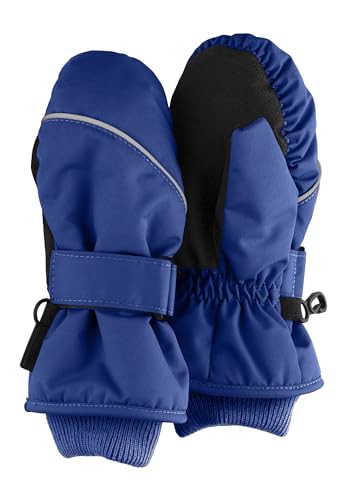 Sterntaler Fäustlinge aus Funktionsmaterial mit Daumen Unisex - Baby und Kinder Handschuhe gefüttert mit wärmendem Baumwollfleece, wasserabweisend -kobaltblau,1 von Sterntaler