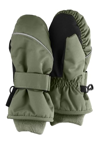 Sterntaler Fäustlinge aus Funktionsmaterial mit reflektierendem Detail Unisex - Baby und Kinder Handschuhe wasserdicht mit wärmendem Futter - mattgrün, 5 von Sterntaler