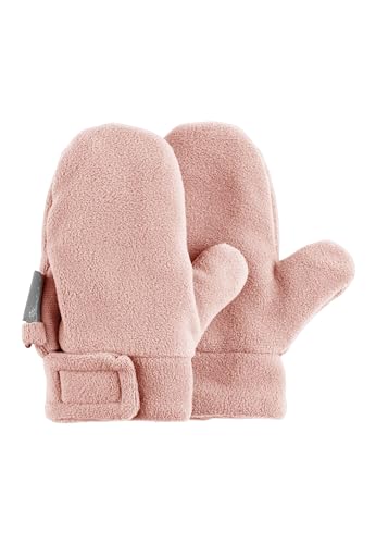 Sterntaler Fäustlinge mit Daumen aus Microfleece Mädchen - Baby und Kinder Handschuhe mit Klettverschluss und wärmendem Futter - mattrosa, 1 von Sterntaler