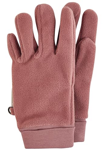Sterntaler Fingerhandschuh Microfleece mit elastischen Bündchen – Warme Kinder Handschuhe – Mädchen Winterhandschuhe - Accessoire für kühlere Tage – rosenholz, Größe 2 von Sterntaler