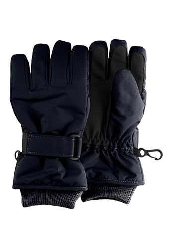 Sterntaler Fingerhandschuhe Rips wasserdicht – Warme Kinderhandschuhe mit Thinsulate-Futter, Klettverschluss & weichen Strickbündchen– Unisex Handschuhe für Winter, Outdoor, Schnee – marine, Größe 5 von Sterntaler