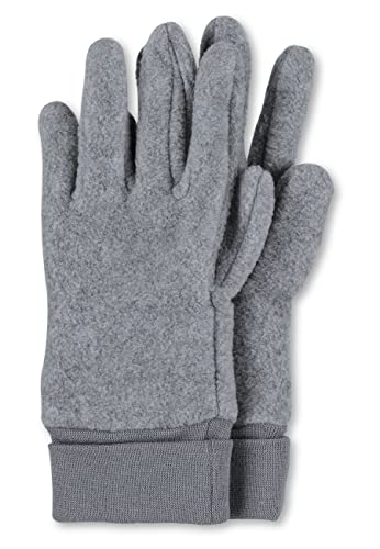 Sterntaler Jungen Fingerhandschuh Handschuhe, Silber Mel., 5 EU von Sterntaler