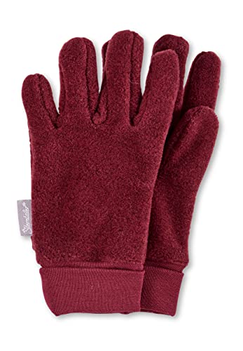 Sterntaler Jungen Fingerhandschuh Handschuhe, Dunkelrot Mel., 6 EU von Sterntaler