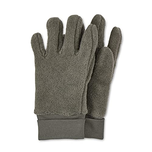 Sterntaler Fleece-Fingerhandschuhe mit elastischem Umschlag, Alter: 5 - 6 Jahre, Größe: 4, Grün von Sterntaler