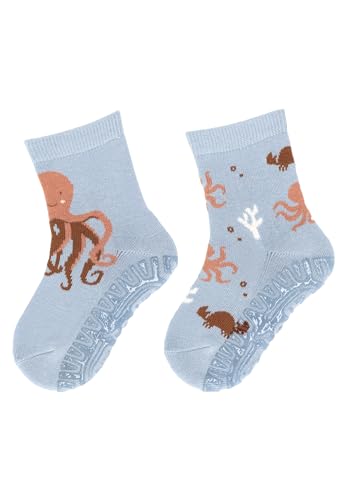 Sterntaler Fli Fli AIR 2er Pack Quallen - Fliesen Flitzer für Jungen im Doppelpack - Stoppersocken mit rutschfester Sohle - Fliesensocken mit Motiven - graublau, 18 Sterntaler Fli Fli AIR 2er Pack Quallen - Fliesen Flitzer für Jungen im Doppelpack - Stoppersocken mit rutschfester Sohle - Fliesensocken mit Motiven - graublau, 18 von Sterntaler