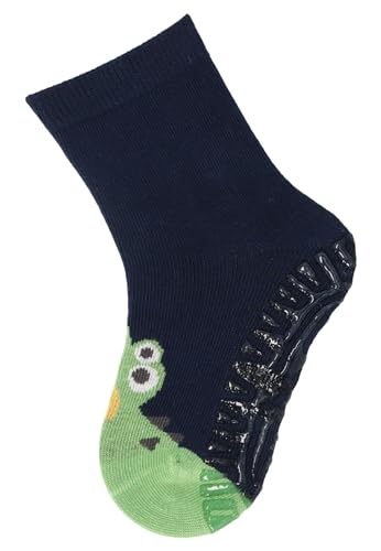 Sterntaler Fli Fli SUN Krokodil - Fliesen Flitzer für Jungen - Stoppersocken mit rutschfester Sohle - Fliesensocken mit Motiven - marine, 22 von Sterntaler