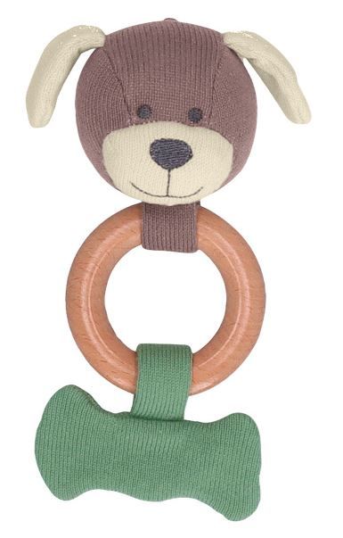 Sterntaler GOTS Spielfigur Strick mit Holzgreifring 22 cm von Sterntaler