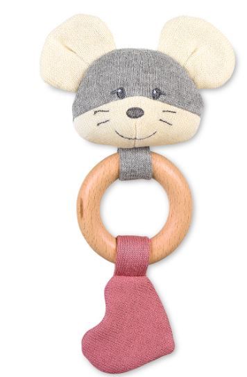 Sterntaler GOTS Spielfigur Strick mit Holzgreifring Mabel 22 cm von Sterntaler