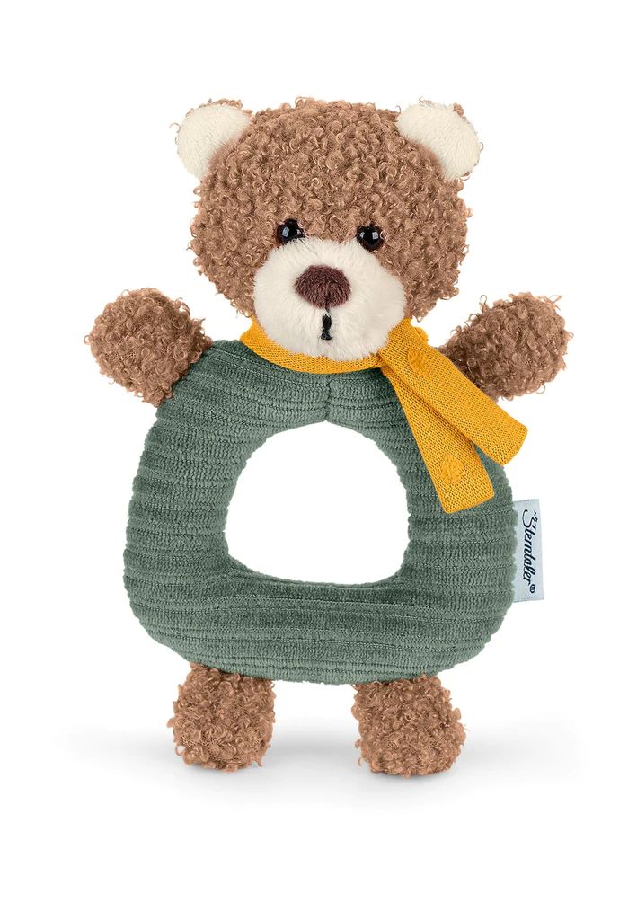 Sterntaler Greifling Bär Ben in Dunkelgrün und Braun, 17 cm von Sterntaler