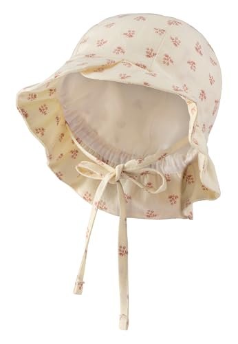 Sterntaler Mädchen Kinderhut Aus Baumwolle Bedruckt Mit Blumen Hut, Natur, 49 EU von Sterntaler