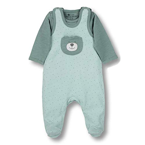 Sterntaler Unisex Baby Strampler-set Jersey Ben Strampelhose, Dunkelgrün (275), 62 von Sterntaler