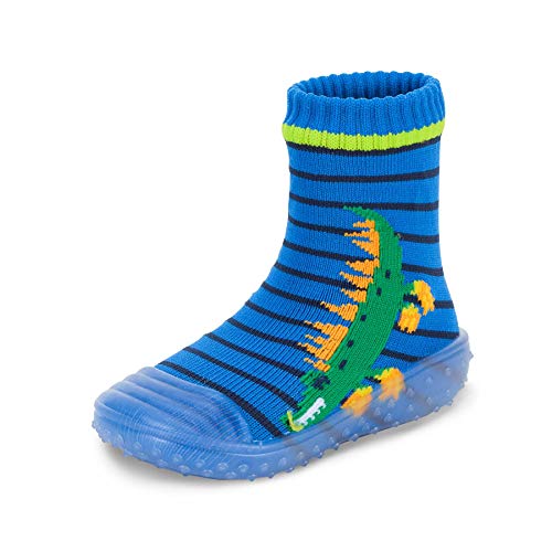 Sterntaler Jungen Adventure-socks Krokodil Hausschuh Socken, Blau, 27-28 EU von Sterntaler