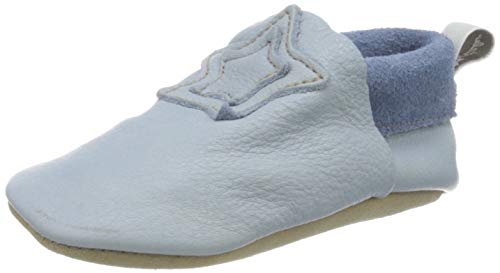 Sterntaler Jungen baby kruipschoen leer Flache Hausschuhe, Blau, 19/20 EU von Sterntaler