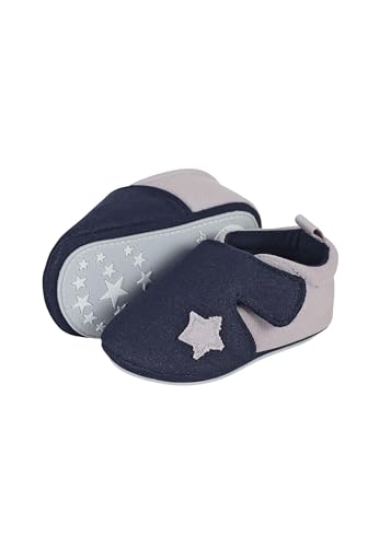 Sterntaler Baby Jungen Krabbelschuh Slipper, Blau (Marine 2301951), 15/16 EU von Sterntaler