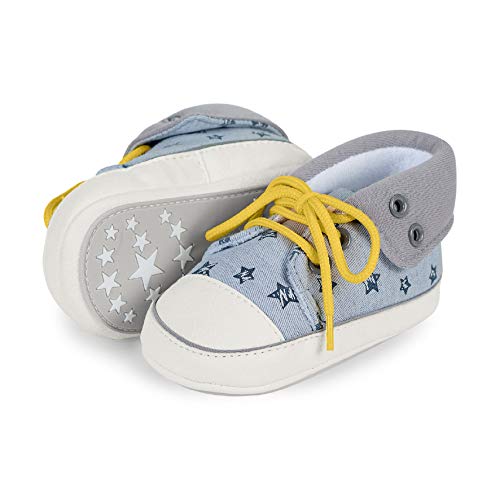 Sterntaler Jungen Baby-Schuh Sneaker, Grau (Rauchgrau 2301911), 20 EU von Sterntaler