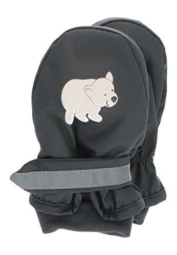 Sterntaler Unisex Kinder Daumen Eisbär Fäustlinge, Eisengrau, 3 von Sterntaler