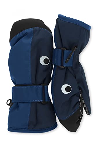 Sterntaler Fäustling Wal mit Daumen, Bündchen und Klettverschluss, wasserdicht (mit Thinsulate-Inlet) - unisex Accessoires für Babys & Kleinkinder - warm und funktional - marine, Gr. 3 von Sterntaler