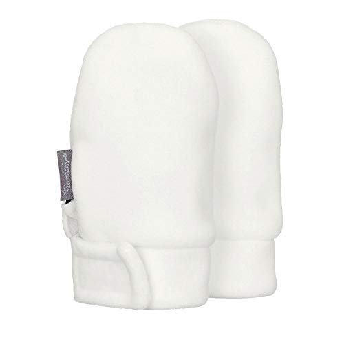 Sterntaler Fäustling ohne Daumen, gefüttert mit Microfleece, mit Klettverschluss - unisex Accessoires für Babys & Kleinkinder - warm und bequem - ecru, Gr. 1 von Sterntaler